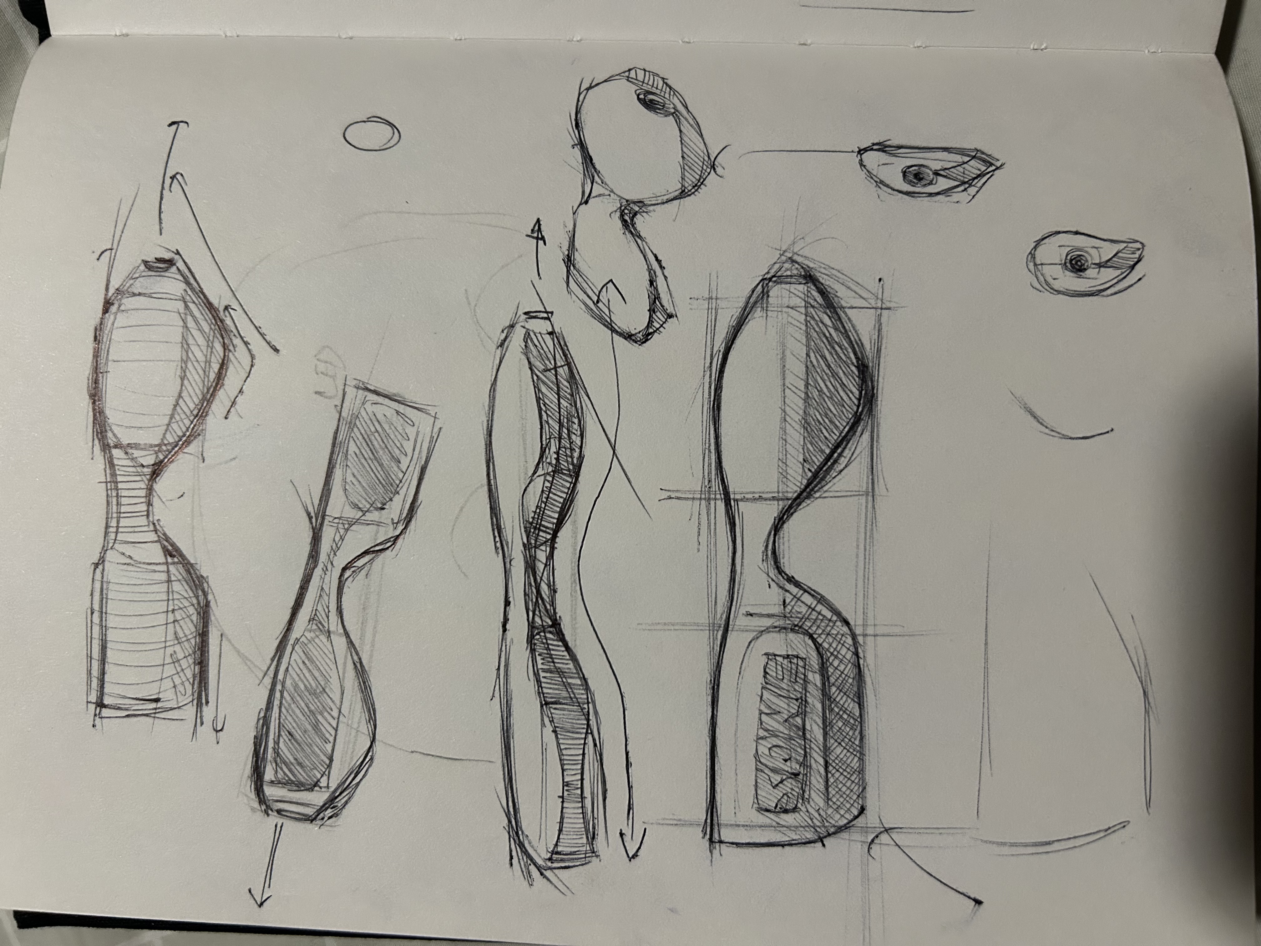 Fourth sketch of the pen